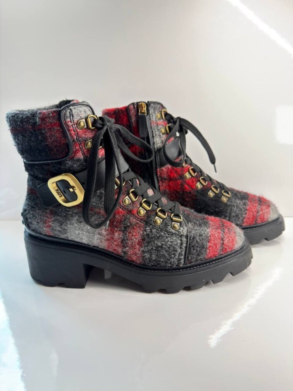 Tod’s Wool Hiking Boots – Women’s EU 38.5 / US 8 - Picture 9 of 16